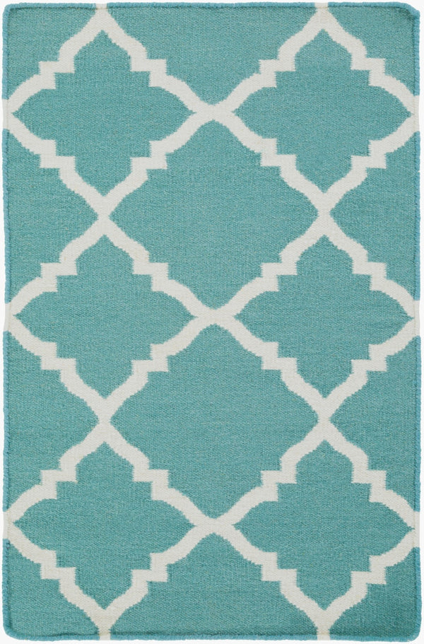 Surya Frontier Ft-220 Handmade 2' X 3' Wool Rug - Durable, Modern Decor With Natural Charm & Warranty Seafoam Wool Ft221-23