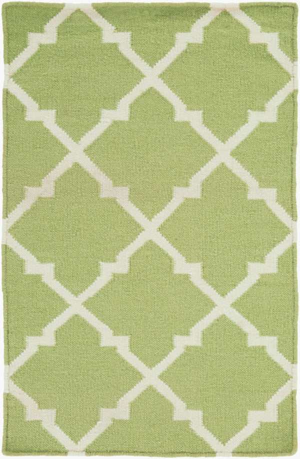Surya Frontier Ft-220 Handmade 2' X 3' Wool Rug - Durable, Modern Decor With Natural Charm & Warranty Green Wool Ft226-913