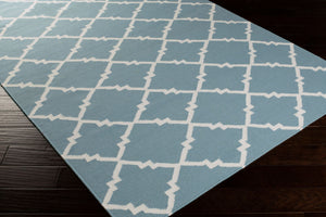 Surya Frontier Ft-220 Handmade 2' X 3' Wool Rug - Durable, Modern Decor With Natural Charm & Warranty Teal Wool Ft229-811
