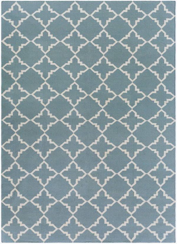 Surya Frontier Ft-220 Handmade 2' X 3' Wool Rug - Durable, Modern Decor With Natural Charm & Warranty Teal Wool Ft229-3656