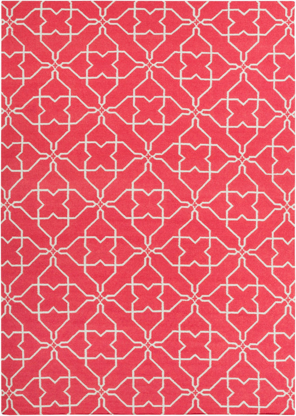 Surya Frontier Ft-220 Handmade 2' X 3' Wool Rug - Durable, Modern Decor With Natural Charm & Warranty Pink Wool Ft236-811