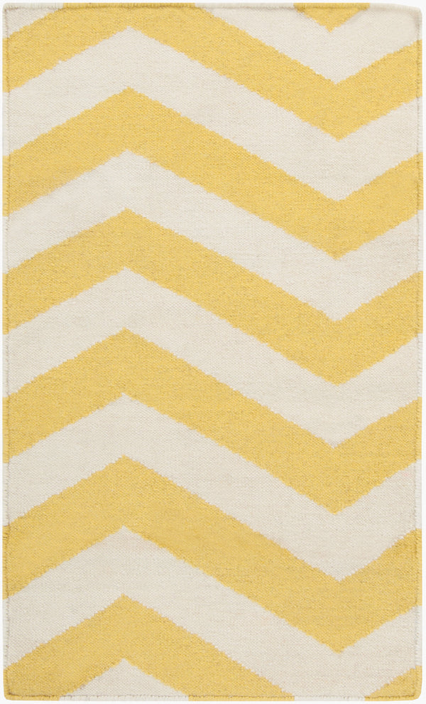 Surya Frontier Ft-220 Handmade 2' X 3' Wool Rug - Durable, Modern Decor With Natural Charm & Warranty White Wool Ft278-23