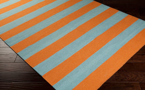 Surya Frontier Ft-220 Handmade 2' X 3' Wool Rug - Durable, Modern Decor With Natural Charm & Warranty Orange Wool Ft293-268