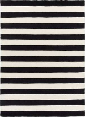 Surya Frontier Ft-220 Handmade 2' X 3' Wool Rug - Durable, Modern Decor With Natural Charm & Warranty Black Wool Ft295-811