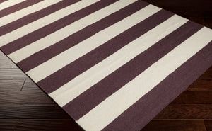Surya Frontier Ft-220 Handmade 2' X 3' Wool Rug - Durable, Modern Decor With Natural Charm & Warranty Plum Wool Ft297-268