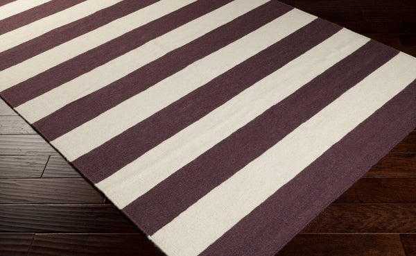 Surya Frontier Ft-220 Handmade 2' X 3' Wool Rug - Durable, Modern Decor With Natural Charm & Warranty Plum Wool Ft297-268