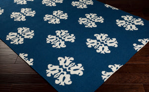 Surya Frontier Ft-304 Handmade 2' X 3' Wool Rug - Modern, Durable Design For Effortless Home Decor Style Navy Wool Ft318-268