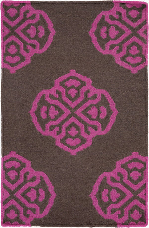 Surya Frontier Ft-304 Handmade 2' X 3' Wool Rug - Modern, Durable Design For Effortless Home Decor Style Medium Purple Wool Ft365-23