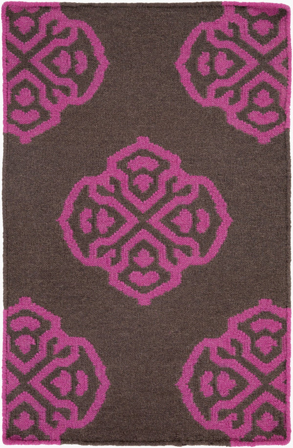 Surya Frontier Ft-304 Handmade 2' X 3' Wool Rug - Modern, Durable Design For Effortless Home Decor Style Medium Purple Wool Ft365-23
