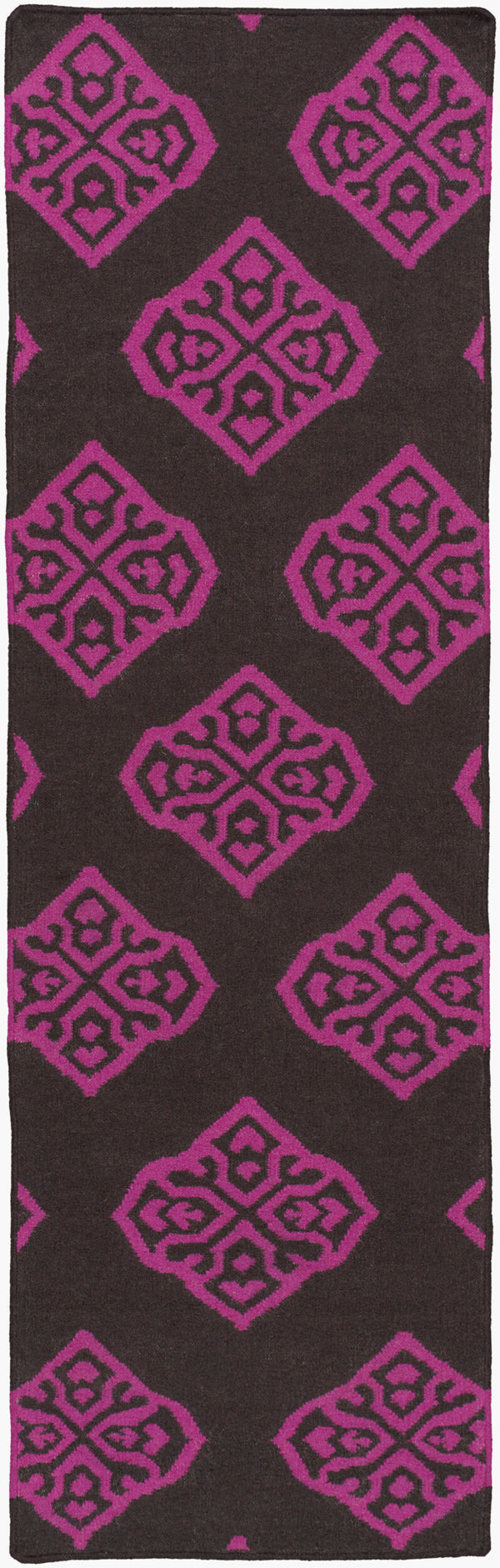 Surya Frontier Ft-304 Handmade 2' X 3' Wool Rug - Modern, Durable Design For Effortless Home Decor Style Medium Purple Wool Ft365-268