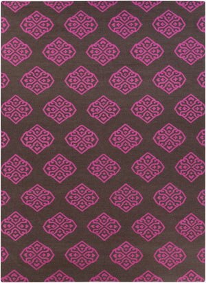 Surya Frontier Ft-304 Handmade 2' X 3' Wool Rug - Modern, Durable Design For Effortless Home Decor Style Medium Purple Wool Ft365-811