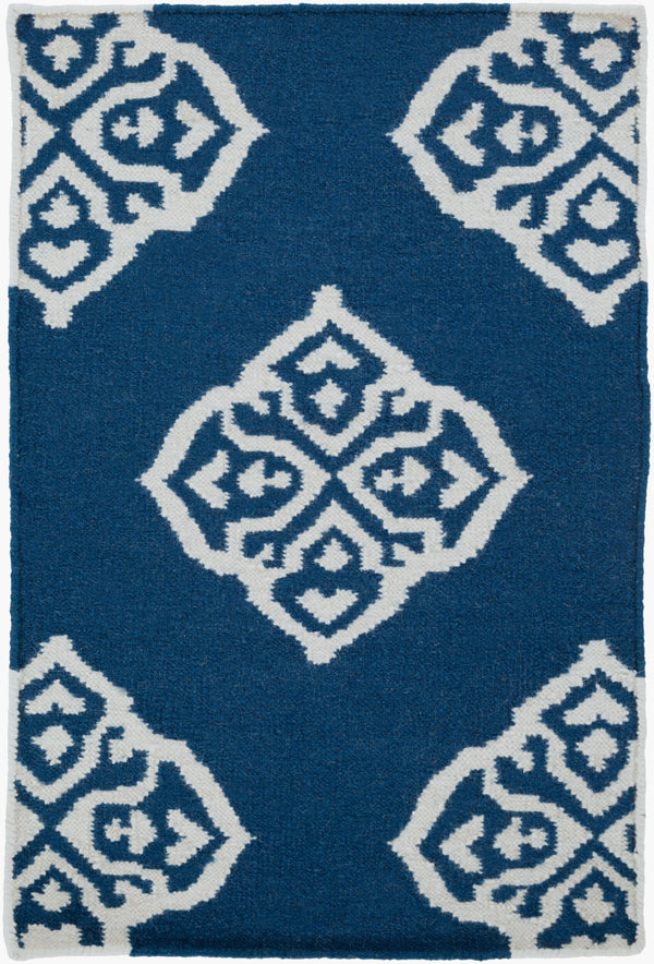 Surya Frontier Ft-304 Handmade 2' X 3' Wool Rug - Modern, Durable Design For Effortless Home Decor Style Navy Wool Ft366-23