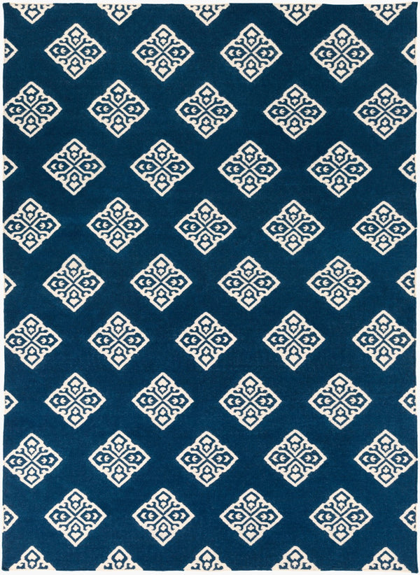 Surya Frontier Ft-304 Handmade 2' X 3' Wool Rug - Modern, Durable Design For Effortless Home Decor Style Navy Wool Ft366-811