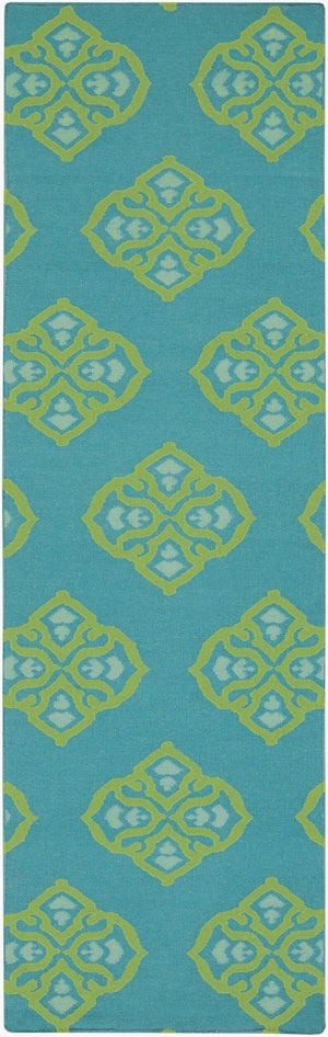 Surya Frontier Ft-304 Handmade 2' X 3' Wool Rug - Modern, Durable Design For Effortless Home Decor Style Teal Wool Ft371-268