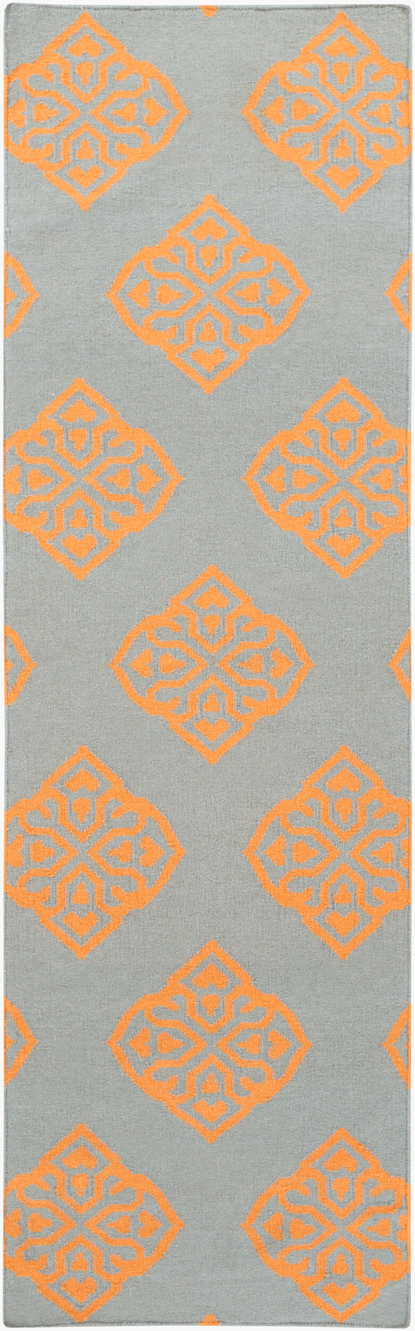Surya Frontier Ft-304 Handmade 2' X 3' Wool Rug - Modern, Durable Design For Effortless Home Decor Style Orange Wool Ft372-268