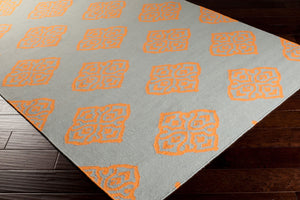 Surya Frontier Ft-304 Handmade 2' X 3' Wool Rug - Modern, Durable Design For Effortless Home Decor Style Orange Wool Ft372-268