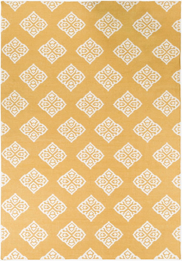 Surya Frontier Ft-304 Handmade 2' X 3' Wool Rug - Modern, Durable Design For Effortless Home Decor Style Mustard Wool Ft376-811