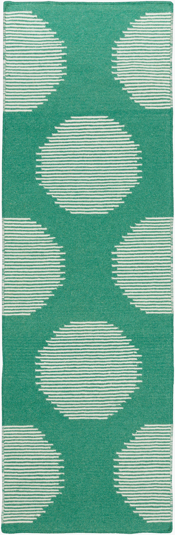 Surya Frontier Ft-304 Handmade 2' X 3' Wool Rug - Modern, Durable Design For Effortless Home Decor Style Medium Green Wool Ft390-268