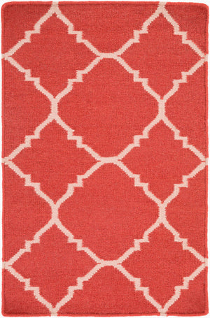 Surya Frontier Ft-220 Handmade 2' X 3' Wool Rug - Durable, Modern Decor With Natural Charm & Warranty Red Wool Ft41-23