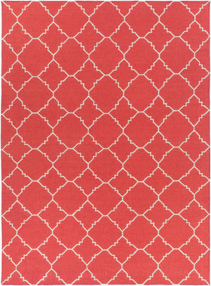 Surya Frontier Ft-220 Handmade 2' X 3' Wool Rug - Durable, Modern Decor With Natural Charm & Warranty Red Wool Ft41-811