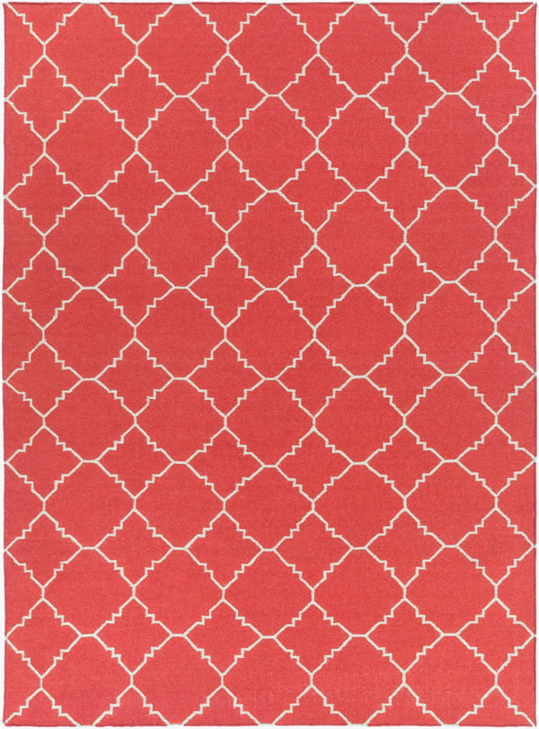 Surya Frontier Ft-220 Handmade 2' X 3' Wool Rug - Durable, Modern Decor With Natural Charm & Warranty Red Wool Ft41-811