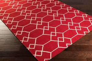 Surya Frontier 2'6" X 8' Handmade Wool Rug - Elegant Global Designs For Chic Home Decor & Durability Burgandy Wool Ft430-811