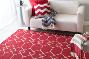 Surya Frontier 2'6" X 8' Handmade Wool Rug - Elegant Global Designs For Chic Home Decor & Durability Burgandy Wool Ft430-811