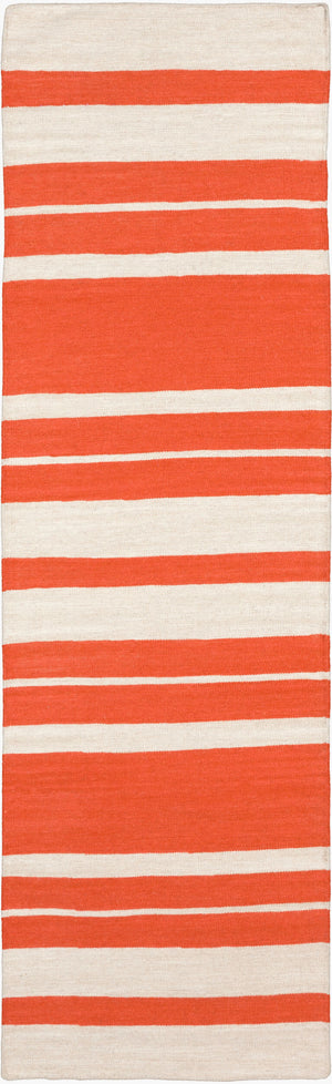 Surya Frontier 2'6" X 8' Handmade Wool Rug - Elegant Global Designs For Chic Home Decor & Durability Burnt Orange Wool Ft438-268