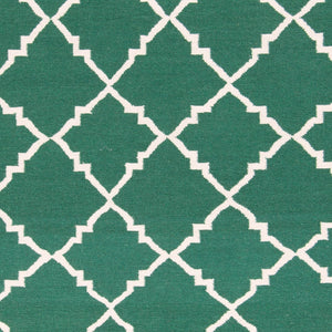 Surya Frontier Ft-220 Handmade 2' X 3' Wool Rug - Durable, Modern Decor With Natural Charm & Warranty Dark Green Wool Ft447-268