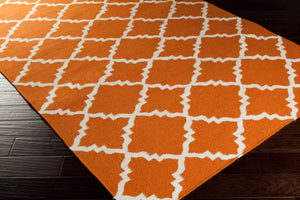 Surya Frontier Ft-220 Handmade 2' X 3' Wool Rug - Durable, Modern Decor With Natural Charm & Warranty Burnt Orange Wool Ft448-811