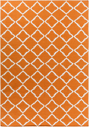 Surya Frontier Ft-220 Handmade 2' X 3' Wool Rug - Durable, Modern Decor With Natural Charm & Warranty Burnt Orange Wool Ft448-811