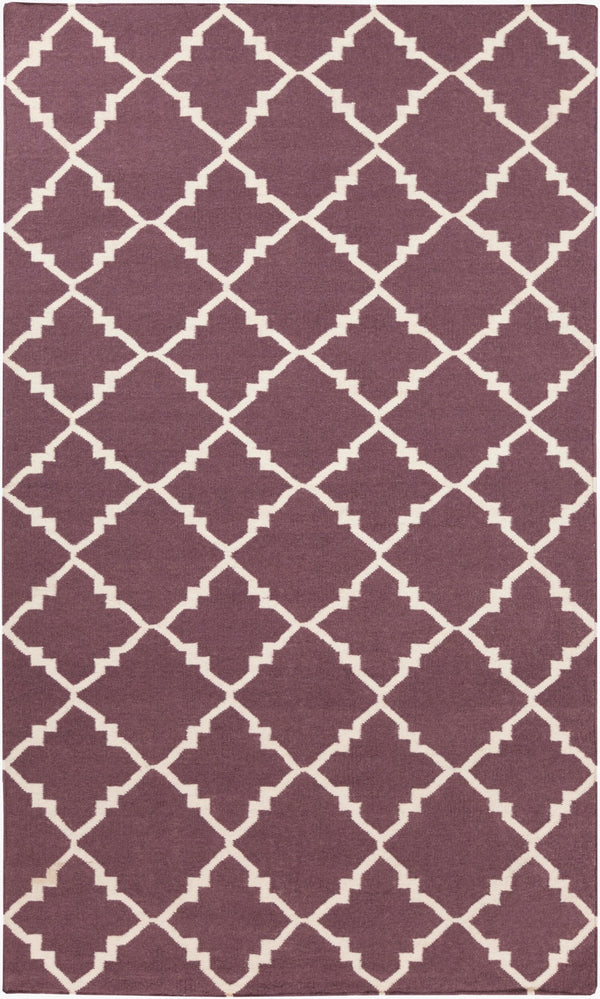 Surya Frontier Ft-220 Handmade 2' X 3' Wool Rug - Durable, Modern Decor With Natural Charm & Warranty Plum Wool Ft450-3656