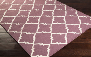 Surya Frontier Ft-220 Handmade 2' X 3' Wool Rug - Durable, Modern Decor With Natural Charm & Warranty Plum Wool Ft450-913