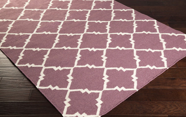 Surya Frontier Ft-220 Handmade 2' X 3' Wool Rug - Durable, Modern Decor With Natural Charm & Warranty Plum Wool Ft450-3656