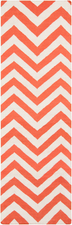 Surya Frontier 2'6" X 8' Handmade Wool Rug - Elegant Global Designs For Chic Home Decor & Durability Red Wool Ft456-268