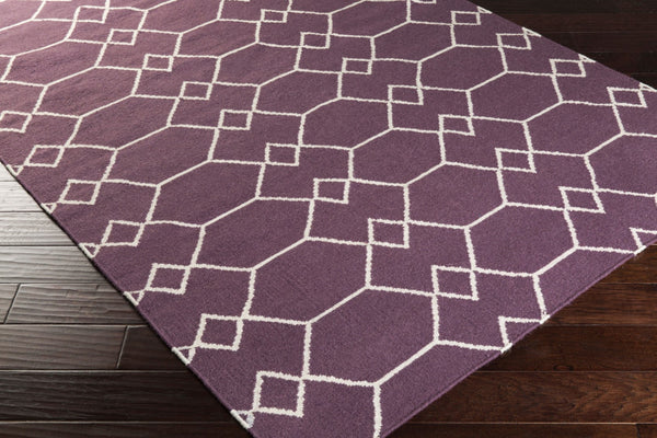 Surya Frontier 2'6" X 8' Handmade Wool Rug - Elegant Global Designs For Chic Home Decor & Durability Plum Wool Ft460-268