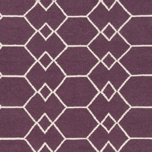 Surya Frontier 2'6" X 8' Handmade Wool Rug - Elegant Global Designs For Chic Home Decor & Durability Plum Wool Ft460-268