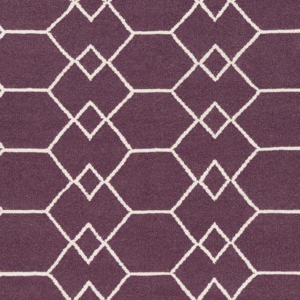 Surya Frontier 2'6" X 8' Handmade Wool Rug - Elegant Global Designs For Chic Home Decor & Durability Plum Wool Ft460-268