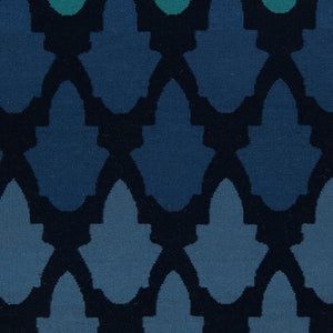 Surya Frontier 2'6" X 8' Handmade Wool Rug - Elegant Global Designs For Chic Home Decor & Durability Navy Wool Ft461-23