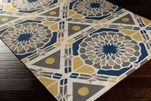 Surya Frontier 2'6" X 8' Handmade Wool Rug - Elegant Global Designs For Chic Home Decor & Durability Navy Wool Ft464-268