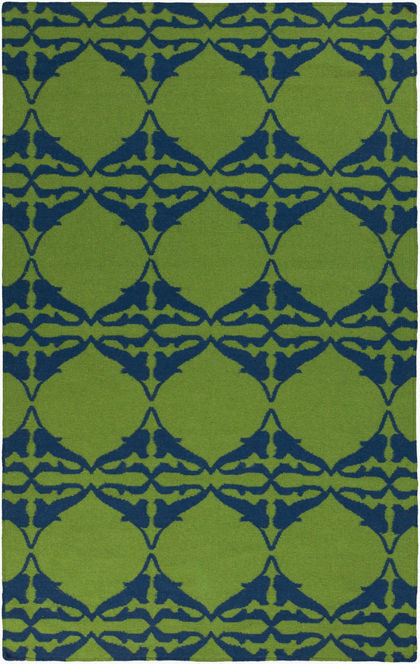 Surya Frontier 2'6" X 8' Handmade Wool Rug - Elegant Global Designs For Chic Home Decor & Durability Grass Green Wool Ft467-3656