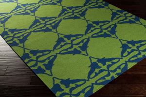 Surya Frontier 2'6" X 8' Handmade Wool Rug - Elegant Global Designs For Chic Home Decor & Durability Grass Green Wool Ft467-3656