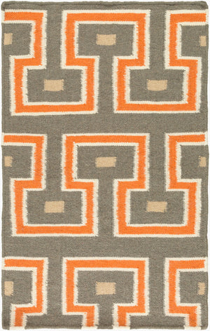 Surya Frontier 2'6" X 8' Handmade Wool Rug - Elegant Global Designs For Chic Home Decor & Durability Charcoal Wool Ft471-23