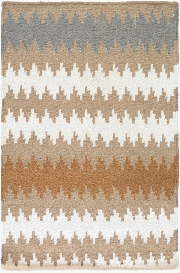 Surya Frontier 2'6" X 8' Handmade Wool Rug - Elegant Global Designs For Chic Home Decor & Durability Brown Wool Ft489-23