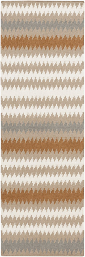 Surya Frontier 2'6" X 8' Handmade Wool Rug - Elegant Global Designs For Chic Home Decor & Durability Brown Wool Ft489-268