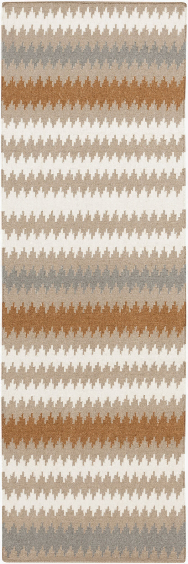 Surya Frontier 2'6" X 8' Handmade Wool Rug - Elegant Global Designs For Chic Home Decor & Durability Brown Wool Ft489-268