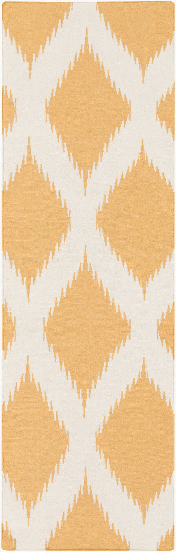 Surya Frontier 2'6" X 8' Handmade Wool Rug - Elegant Global Designs For Chic Home Decor & Durability Mustard Wool Ft491-268
