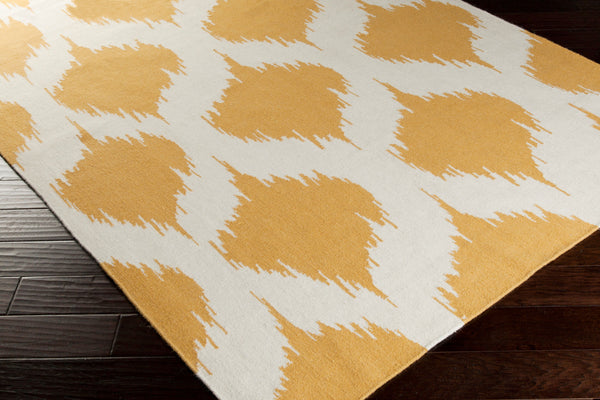 Surya Frontier 2'6" X 8' Handmade Wool Rug - Elegant Global Designs For Chic Home Decor & Durability Mustard Wool Ft491-268