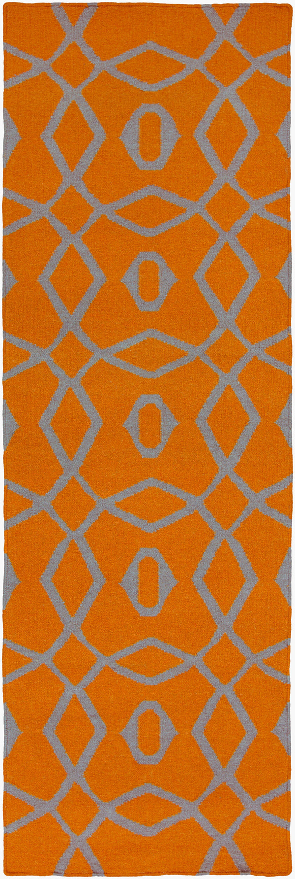 Surya Frontier 2'6" X 8' Handmade Wool Rug - Elegant Global Designs For Chic Home Decor & Durability Burnt Orange Wool Ft493-268