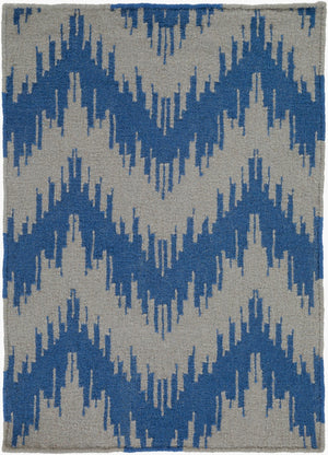 Surya Frontier Ft-500 Handmade 2' X 3' Wool Rug - Global Inspired Elegance For Eclectic Home Decor! Dark Blue Wool Ft500-3656